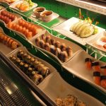 Sambo Kojin's wide array of sushi and sashimi