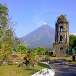 Cagsawa Ruins near Mayon Volcano in Legazpi Albay