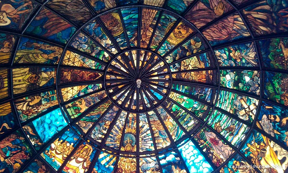 Stained glass mosaic, Naga Metropolitan Cathedral