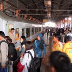 Train from Yogyakarta to Surabaya on our way to Mt Bromo