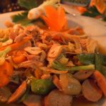 Food at Yoschi's Hotel near Mt. Bromo in Indonesia