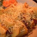 Food at Yoschi's Hotel near Mt. Bromo in Indonesia