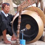 Trance dancing at the Prambanan temple complex in Indonesia