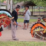 Trance dancing at the Prambanan temple complex in Indonesia