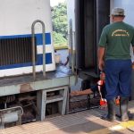 Train at Gambir Station Jakarta, train from Jakarta to Yogyakarta