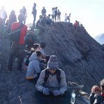 Mt. Bromo's crater in Indonesia