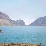 Crater of Kawah Ijen in Indonesia