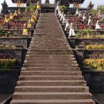 Besakih is terraced high up the slopes of the highest point on the island