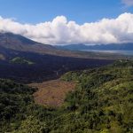 An awesome view of Mount and Lake Batur as we have our lunch.