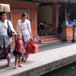 Laying offerings are a family affair in Bali