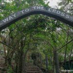 Steps leading to the stations of the cross at Enchanted Cave Resort Bolinao