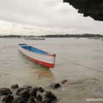 We went down a tiny hole to get to this tiny beach on Quezon Island