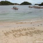 Hundred Islands sand writing