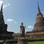 Statue of the walking Buddha