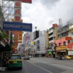 Street line with buildings
