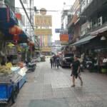 Alleyway lined with commercial establishments