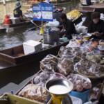 Hawkers selling products from their boats