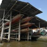 Boats stacked on top pf each other