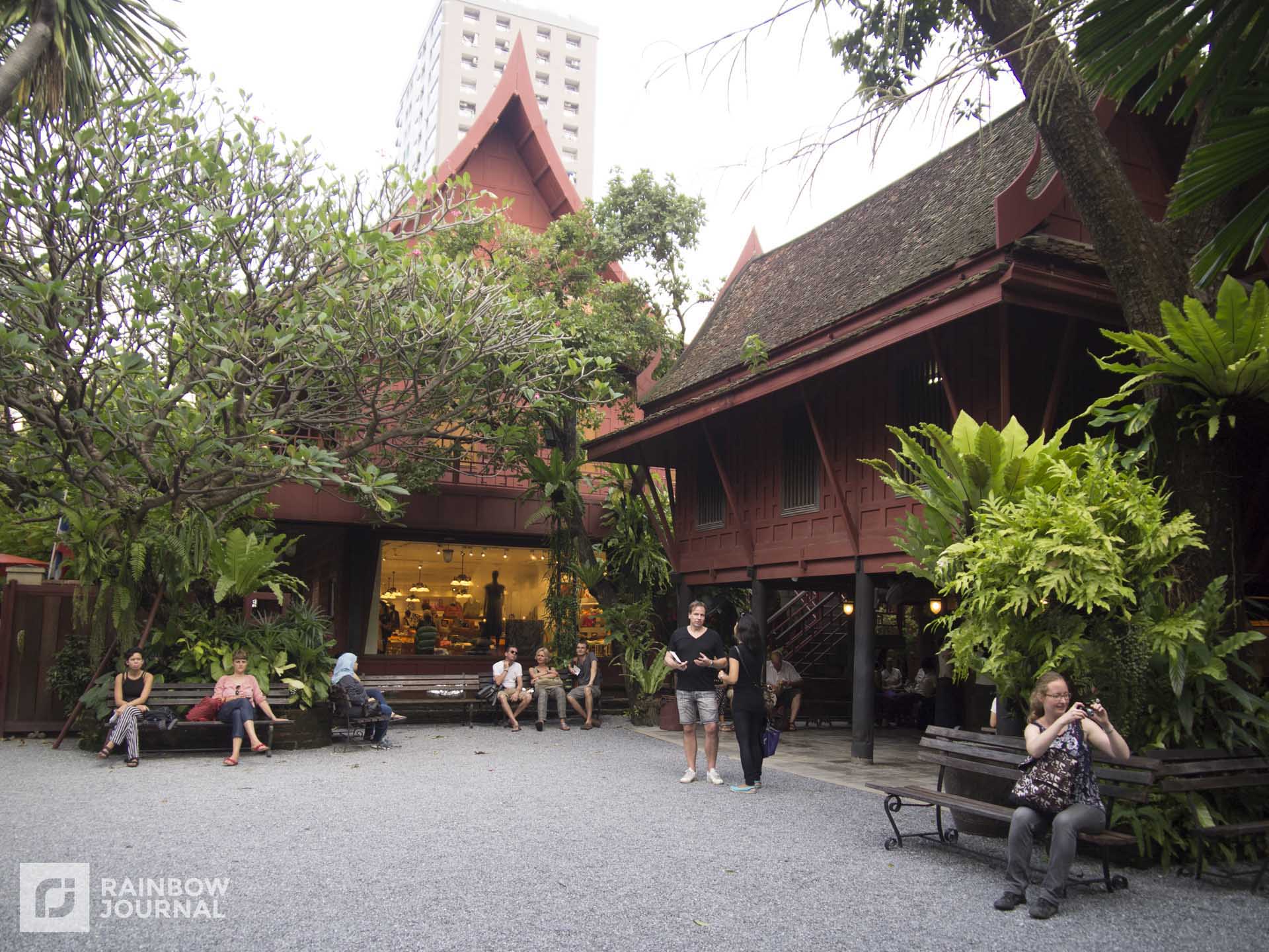 Courtyard with house on the background