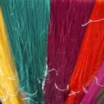 Silk threads in different colors