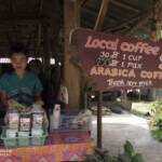 Woman selling coffee